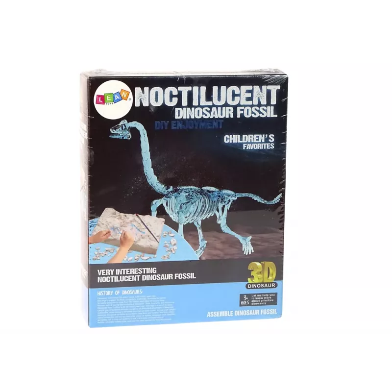 LEAN TOYS Archäologie-Ausgrabungsset Dinosaurierskelett 3D Brachiosaurus Hologramm
