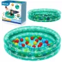 Bestway 51141 Aufblasbarer Gartenpool mit 50 Bällen, transparent mit Punkten, 91 cm