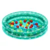 Bestway 51141 Aufblasbarer Gartenpool mit 50 Bällen, transparent mit Punkten, 91 cm