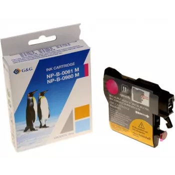 G&G Kompatible Magenta-Tintenpatrone für Brother LC-980M / LC-1100M / LC-1100HM (XXL, 750 Seiten)