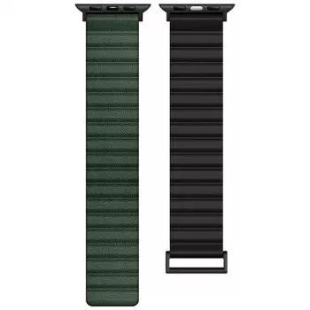 Beline Magnetic Pro Armband für Apple Watch 38/40/41mm Schwarz/Grün
