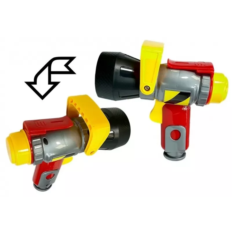 LEAN TOYS Feuerwehr-Set Helm Feuerlöscher Axt Maske Brechstange