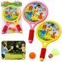 LEAN TOYS Kinder-Badmintonschläger Tiere Gelb Pink