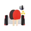 LEAN TOYS Tischtennis-Set mit Netz, 2 Schlägern und 3 Bällen