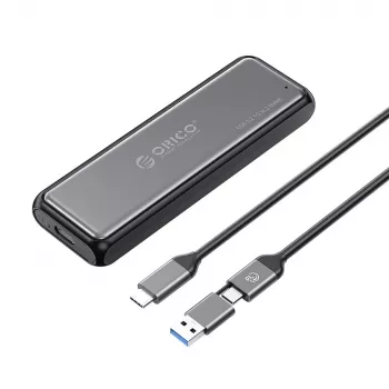 Orico DDM2-C3-G2 M.2 NVMe SSD-Gehäuse USB-A USB-C 3.2 10Gb/s Grau