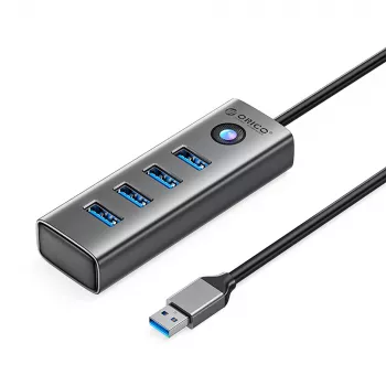ORICO PDD4U-U3 4-Port USB 3.0 Hub - Grau