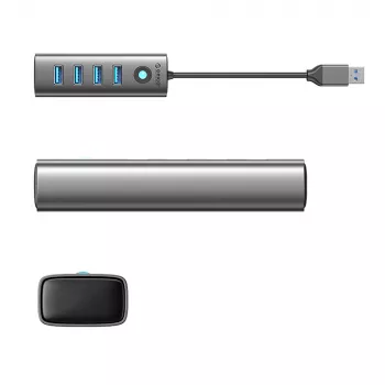 ORICO PDD4U-U3 4-Port USB 3.0 Hub - Grau