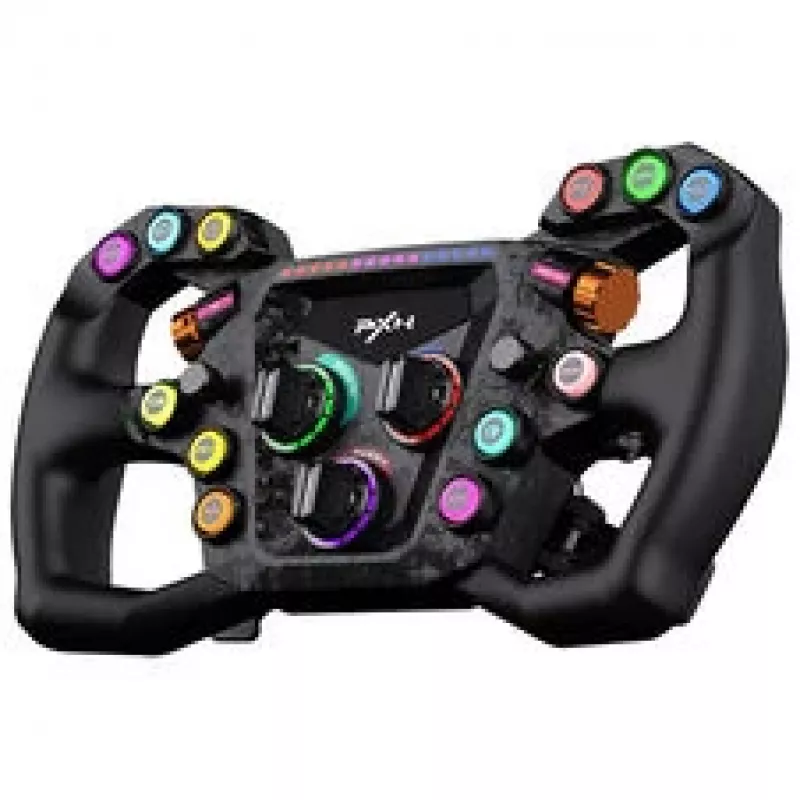 PXN GT ONE Lenkrad mit 3-Pedal-Set und 6+1 Schaltknüppel für PC, PS3, PS4, Xbox One, Xbox Series X/S, Switch