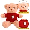 LEAN TOYS Plüsch-Maskottchen Kuscheltier Teddybär Beiger Roter Pullover 40cm
