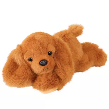 LEAN TOYS Plüsch-Cocker-Spaniel-Hund mit gewichteten Pfoten Braun 30 cm