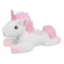 LEAN TOYS Plüsch-Einhorn Schlaf-Kuscheltier mit Projektor und Sound