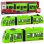 LEAN TOYS City Metro Straßenbahn mit Türen, Licht und Sound, Grün 1:16