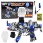 LEAN TOYS Elektrischer Gel-Ball-Blaster Graffiti Weiß Blau