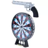 LEAN TOYS Laser-Revolver-Pistolen-Set mit Zielscheiben-Schießspiel, Lichtern und Sounds
