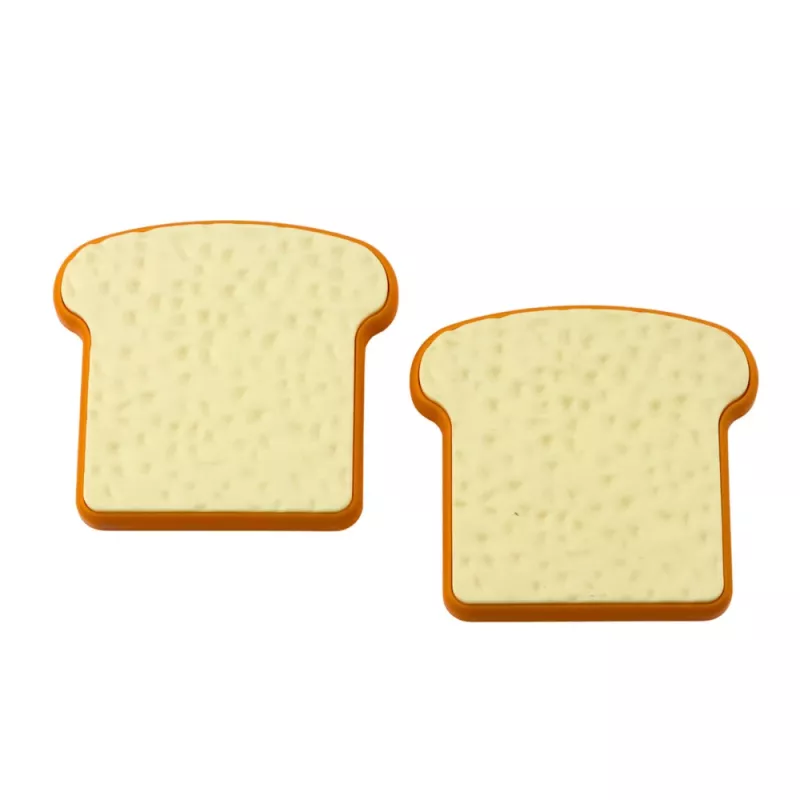 LEAN TOYS Kinder Küchen-Toaster mit Pop-Up-Toast, blaues Holzspielzeug