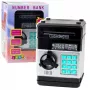 LEAN TOYS ATM-Safe-Sparschwein mit Licht, Sound und PIN-Code – Schwarz