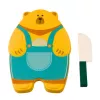 LEAN TOYS Obst-Schneideset mit Brett und Messer, pädagogisches Zubehör für Kinder