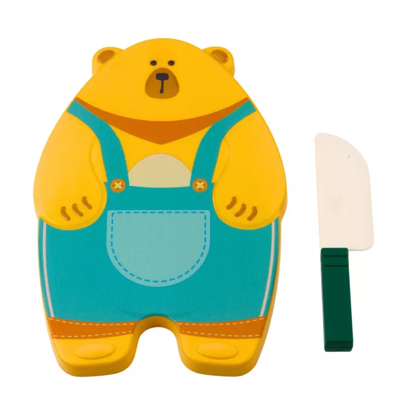 LEAN TOYS Obst-Schneideset mit Brett und Messer, pädagogisches Zubehör für Kinder