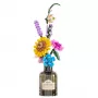 LEAN TOYS Bausteine Blumenstrauß aus bunten Blumen in einer Vase - 387 Teile, kreatives Bauset für Kinder ab 6 Jahren