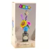 LEAN TOYS Bausteine Blumenstrauß aus bunten Blumen in einer Vase - 387 Teile, kreatives Bauset für Kinder ab 6 Jahren