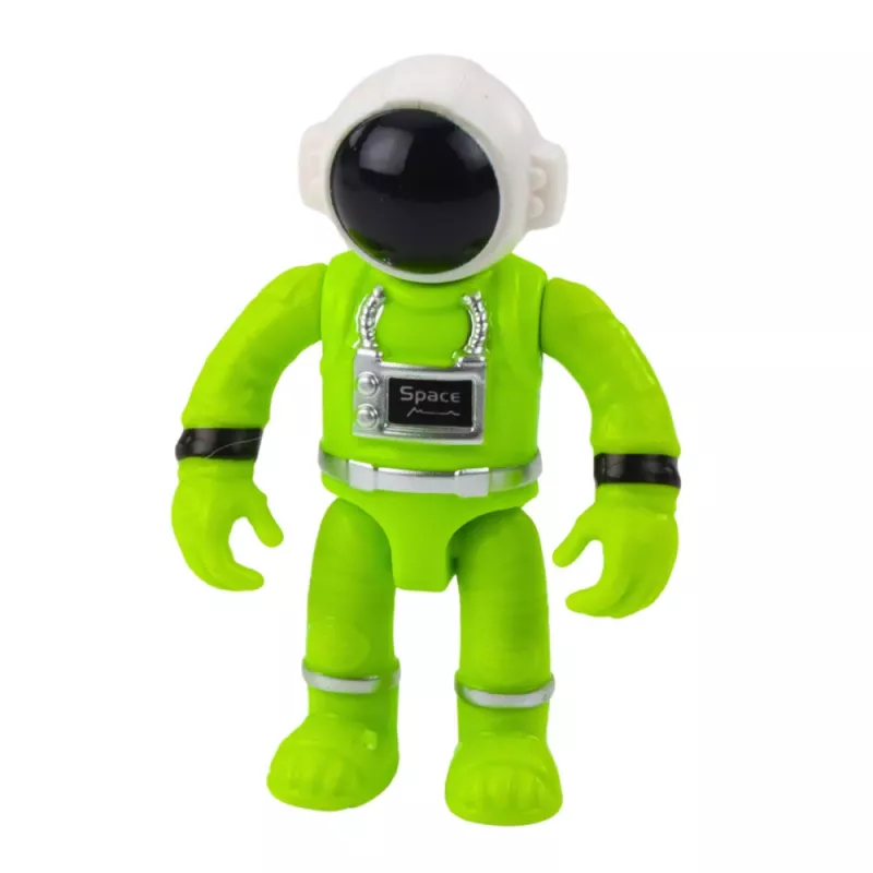 LEAN TOYS UFO-Raumschiff mit Astronautenfigur, Lichtern und Geräuschen, Grün