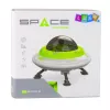 LEAN TOYS UFO-Raumschiff mit Astronautenfigur, Lichtern und Geräuschen, Grün