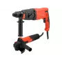 YATO 900W SDS+ Bohrhammer und 125mm 750W Winkelschleifer Kombi-Set