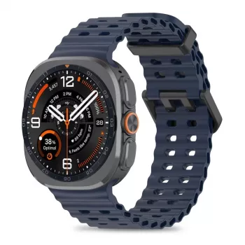 Tech-Protect Iconband Pro Silikon Armband für Samsung Galaxy Watch Ultra 1/2 47mm Blau