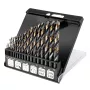 NEO TOOLS HSS-CNC Metallbohrer-Set, 124°, Pro-Tec, 1,0-10,0 mm, 19-teilig