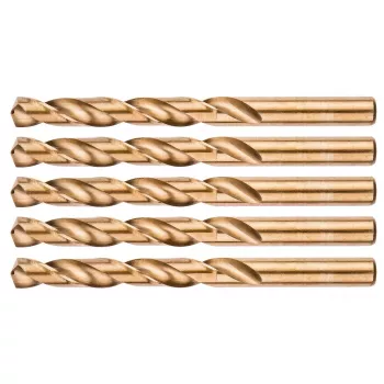 NEO TOOLS HSS-Co Spiralbohrer aus Kobalt für Metall, 12,0 mm, 5er-Pack (DIN 338, 135° Spitzenwinkel)