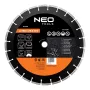NEO TOOLS 350 mm lasergeschweißtes Segment-Diamanttrennscheibe, 25,4 mm Bohrung, für Beton, Asphalt, Stein