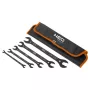 NEO TOOLS Superflache Doppel-Maulschlüssel, 4-in-1, 6-27 mm (20 Größen), Satz mit 5