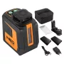 NEO TOOLS 75-144 Green Beam 5-Linien-Lasernivelliergerät 20 m mit Magnetbefestigung und Koffer