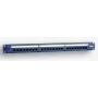 EmiterNet 19-Zoll 1U 24-Port RJ45 UTP Cat.5e Patchpanel mit Kabelmanagement-Ablage, Blau (PoE-kompatibel)