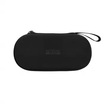 Retroid Tragetasche für Retroid Pocket 6 - Schwarze EVA-Hartschale, schützende Reisetasche mit Mesh-Tasche und Handgelenksschlaufe