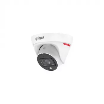 Dahua IPC-HDW1439T1-A-LED-0280B-PRO 4MP Full-Colour Warm LED Turret Netzwerkkamera mit eingebautem Mikrofon, 2,8mm Festbrennweite, IP67, PoE