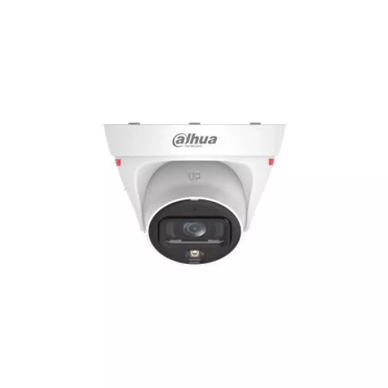 Dahua IPC-HDW1439T1-A-LED-0280B-PRO 4MP Full-Colour Warm LED Turret Netzwerkkamera mit eingebautem Mikrofon, 2,8mm Festbrennweite, IP67, PoE