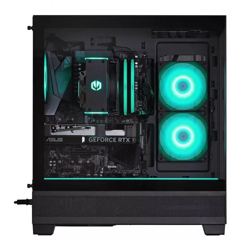 ACN Actina View 7500F Gaming-PC - AMD Ryzen 5 7500F, 16GB DDR5, 500GB NVMe SSD, Radeon RX 7600 XT 16GB, 650W Netzteil, ohne Betriebssystem