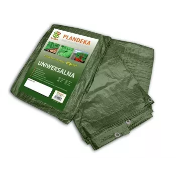 Bradas PL906/10 Schwere blaue Polyethylen-Plane 12 x 10 m, 60 g/m², wasserdicht, UV-beständig, verstärkte Kanten mit Aluminiumösen