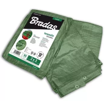 Bradas PL906/10 Schwere blaue Polyethylen-Plane 12 x 10 m, 60 g/m², wasserdicht, UV-beständig, verstärkte Kanten mit Aluminiumösen