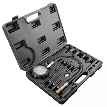 NEO TOOLS Diesel-Kompressionsdruckprüfer, 16-teiliges Set (0-70 bar / 0-1000 PSI)