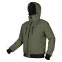 NEO TOOLS Isolierte Jacke mit Kapuze OUTDOOR, Grün, Größe S