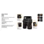 NEO TOOLS HD Arbeits-Shorts mit abnehmbaren Taschen, Größe LD/54, Ebony