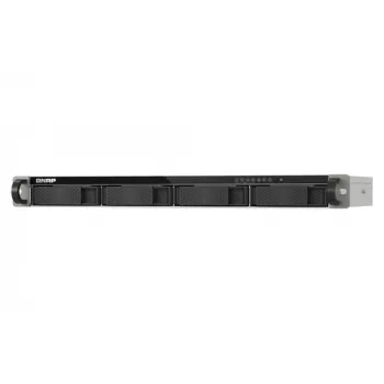 QNAP TS-432XeU-4G 4-Bay Rackmount NAS, AnnapurnaLabs AL314 Quad-Core 1,7 GHz, 4 GB DDR4, 1x 10GbE SFP+, 2x 2,5GbE RJ-45, 1U