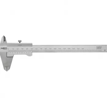 NEO TOOLS DIN-zertifizierter Messschieber, 150 mm, Edelstahl
