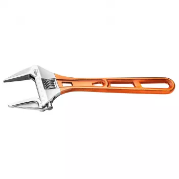 NEO TOOLS Verstellbarer Schraubenschlüssel 306 mm, Spannweite 0-53 mm, Chrom-Vanadium-Stahl, phosphatbeschichtet, DIN 3117