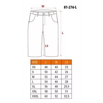 NEO Tools 81-276-L Schutzhose Shorts Größe L Grau/Schwarz