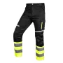NEO TOOLS 81-795-L Warnhose, Schwarz-Gelb, Größe L, EN ISO 20471 Klasse 1, reflektierend, Knieschutz