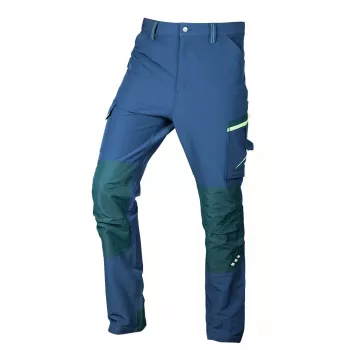 NEO TOOLS Mix&Match 4-Wege-Stretch-Arbeitshose Marine-Grün Größe S