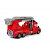 LEAN TOYS Feuerwehrfahrzeug mit Leiter R/C Fernsteuerung 1:14 Maßstab 2,4 GHz Wasserspritze Lichter Geräusche